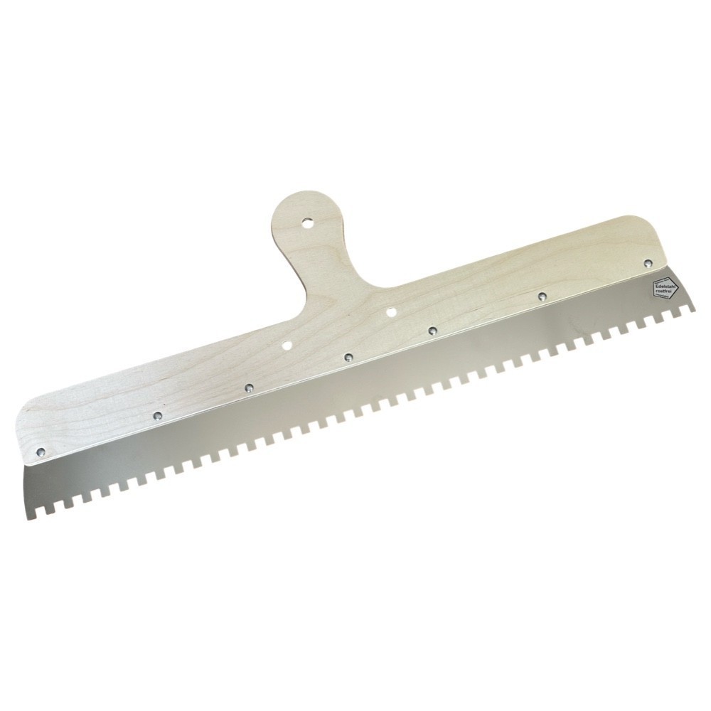 Egaliseerrakel RVS C4 60cm breed met vaste vertanding Egaliseerrakel RVS C4 60cm breed met vaste vertanding