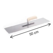Vlakspaan 50 centimeter lang en 13 centimeter breed.