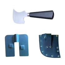 Kwartmaanmes met beschermhoes en naadgeleider